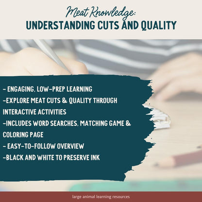 PRINTABLE Cattle Meat Cuts and Quality - Learning About Beef